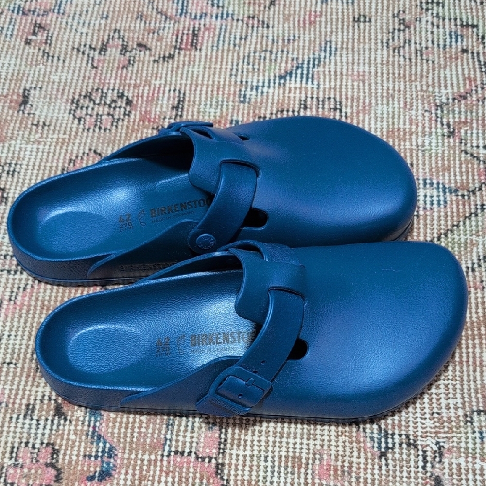 Birkenstock Navy Slip-On Clogs